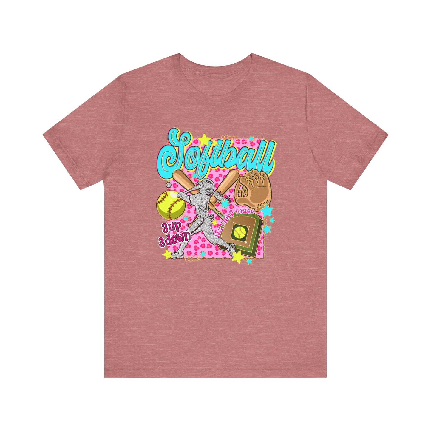 Retro Softball Jersey Short Sleeve Tee