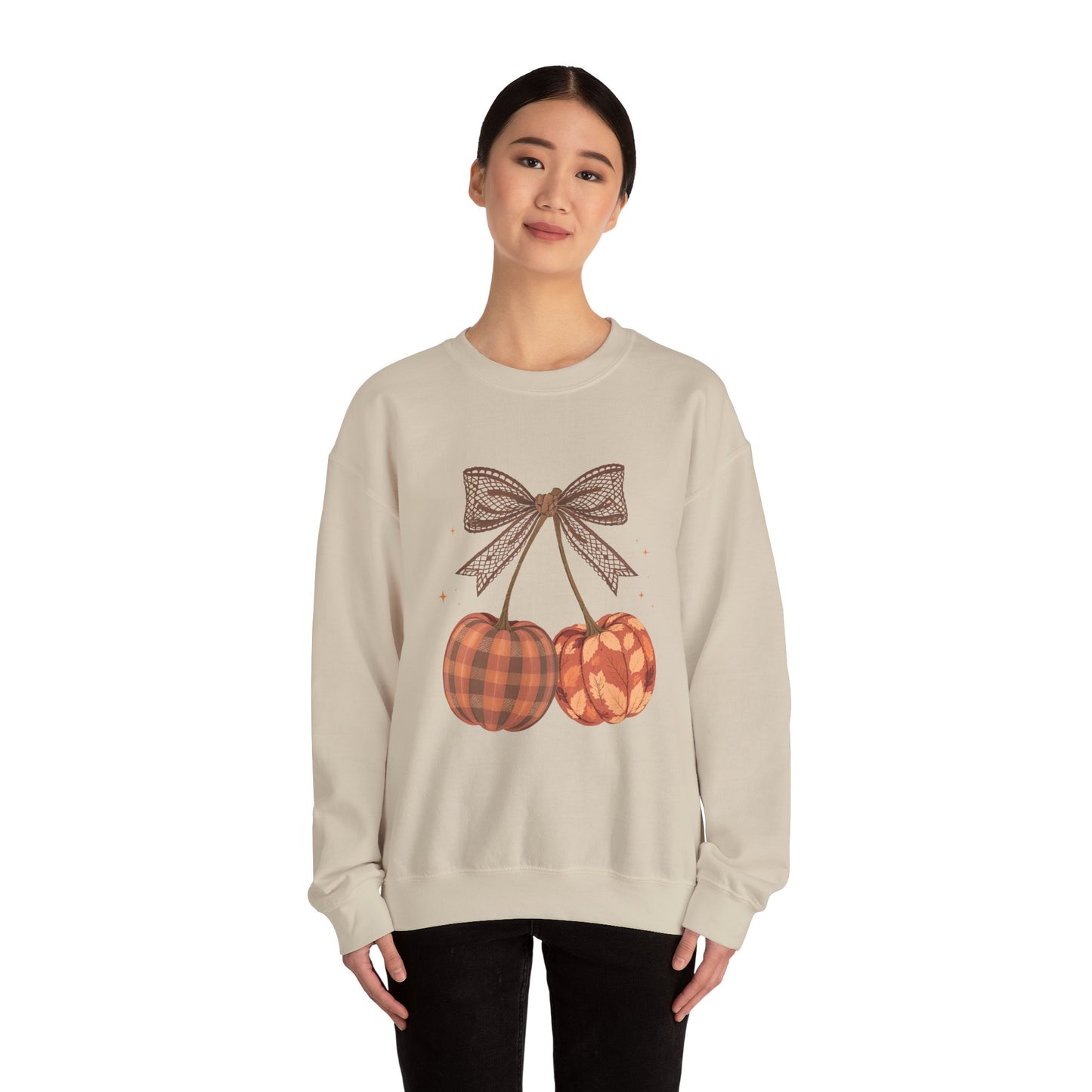 Preppy Cherry Pumpkins Heavy Blend™ Crewneck Sweatshirt