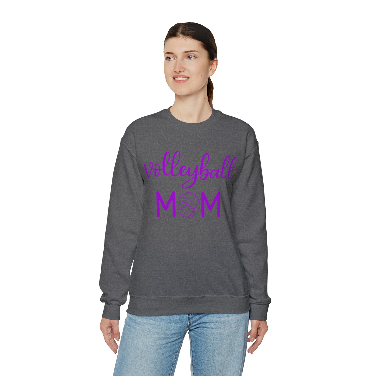 Volleyball Mom Heavy Blend™ Crewneck Sweatshirt