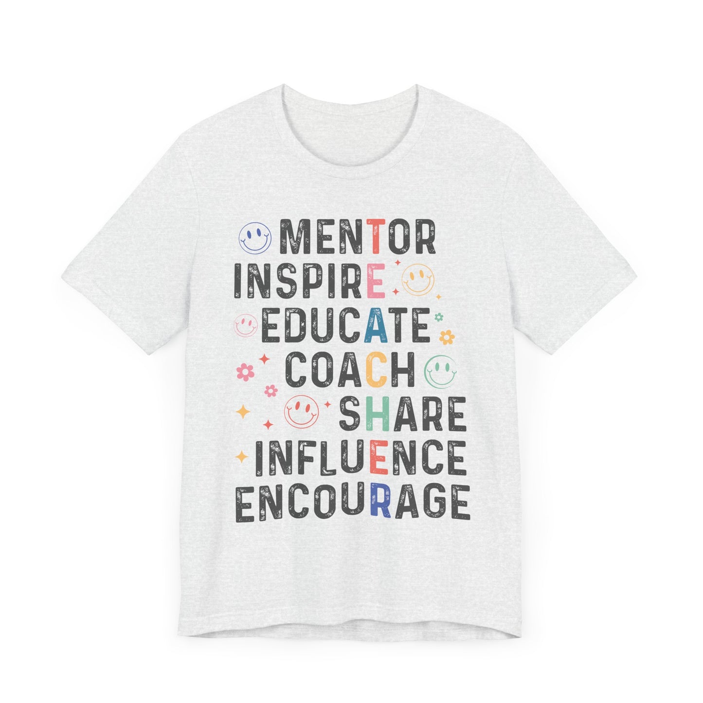 T-E-A-C-H-E-R Jersey Short Sleeve Tee