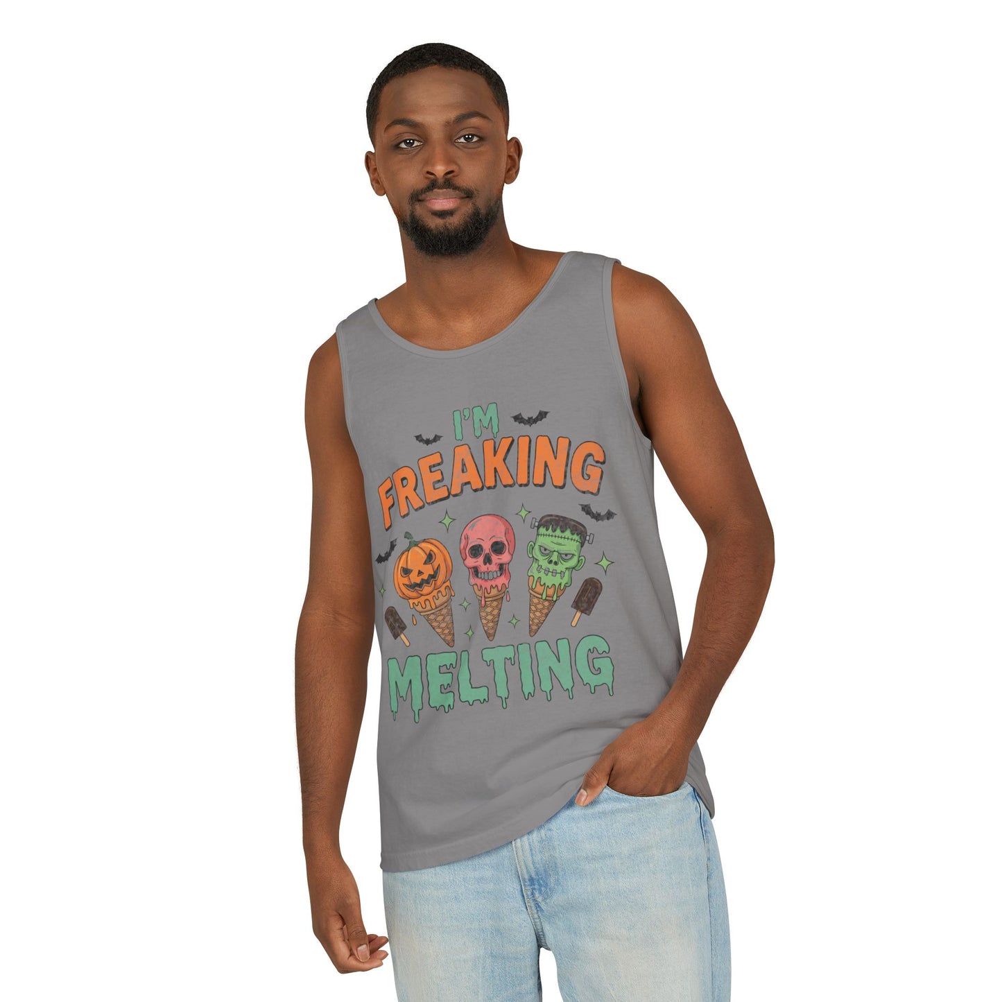 Im Freaking Melting Garment-Dyed Tank Top