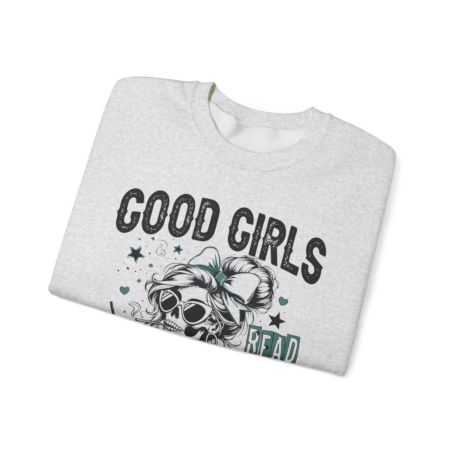 Good Girls Read Spicy Books Heavy Blend™ Crewneck Sweatshirt