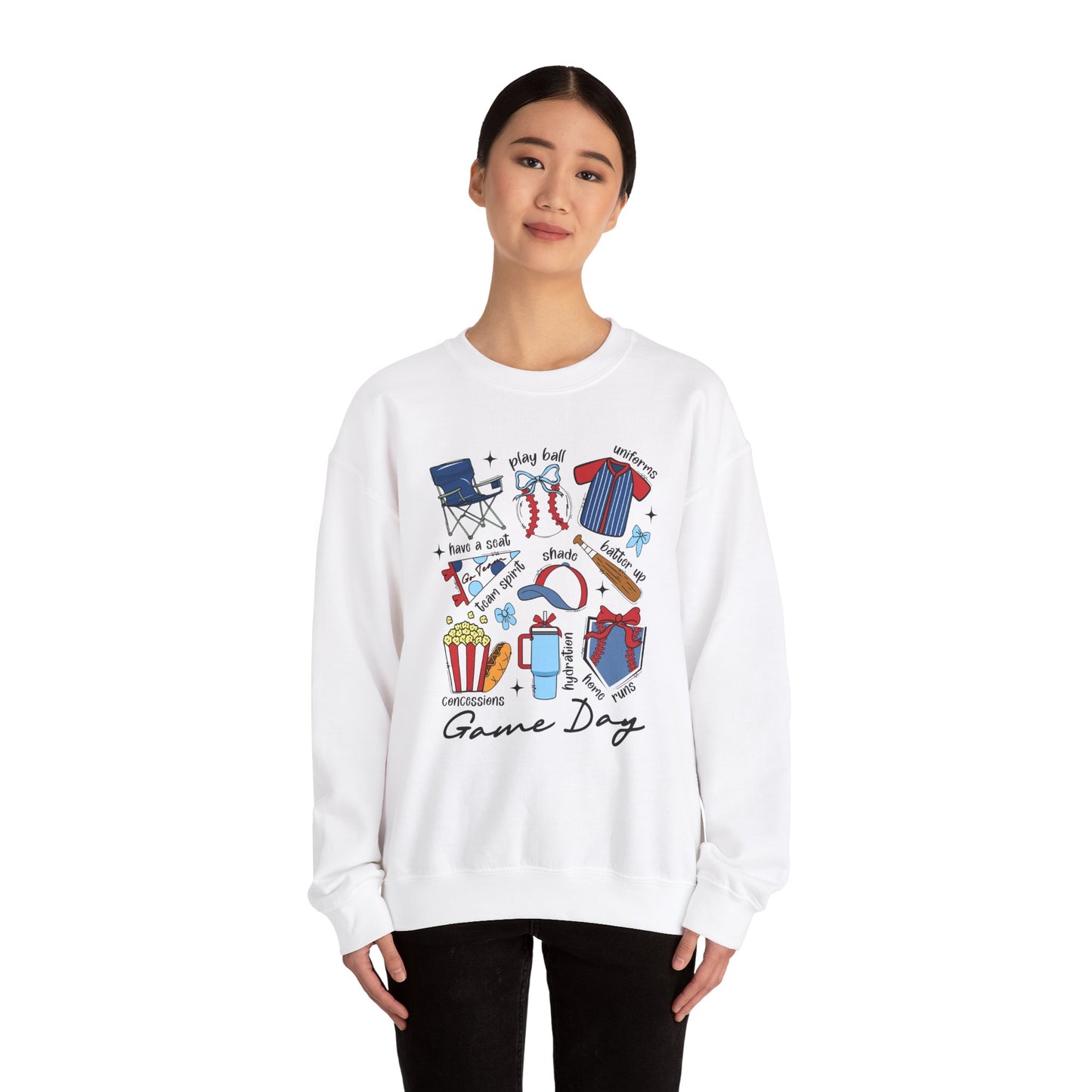 Game Day Essentials Baseball Heavy Blend™ Crewneck Sweatshirt