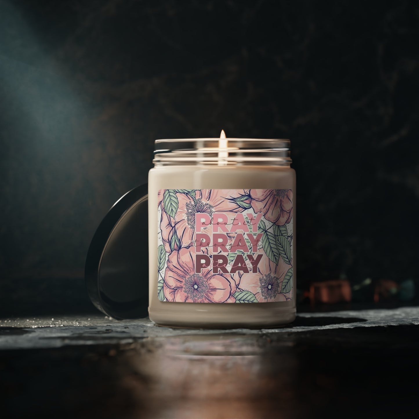 Floral Pray Scented Soy Candle, 9oz