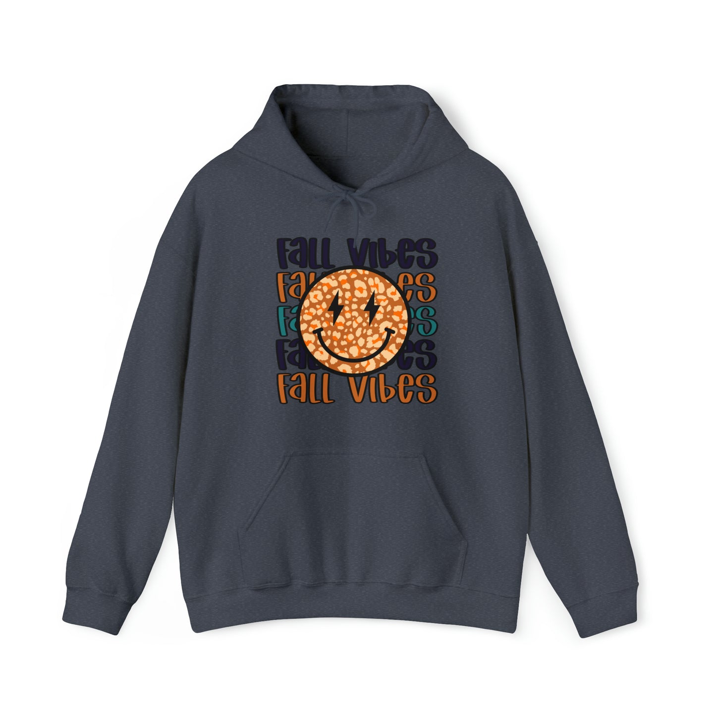 Fall Vibes Smile Heavy Blend™ Hooded Sweatshirt