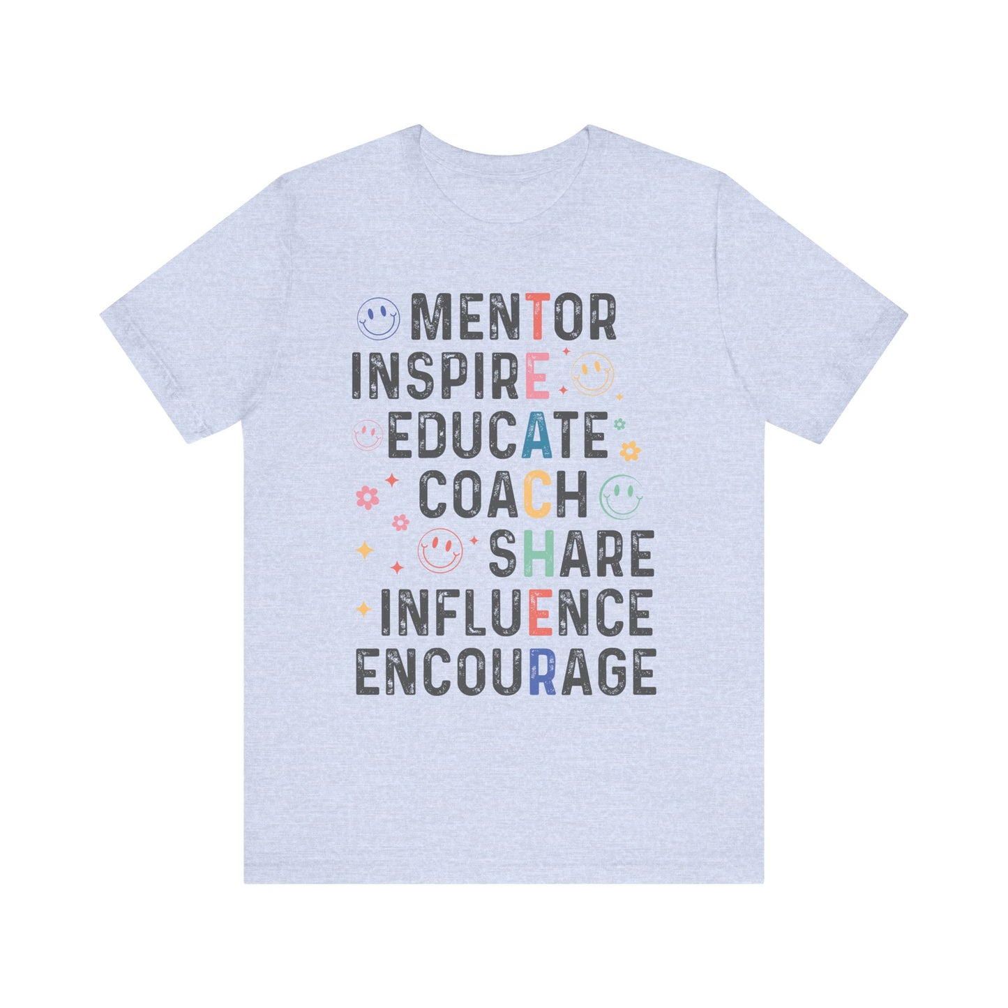 T-E-A-C-H-E-R Jersey Short Sleeve Tee