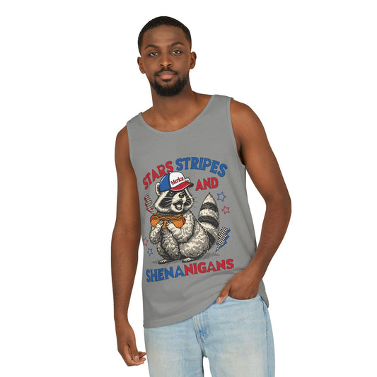 Stars Stripes and Shenanigans Garment-Dyed Tank Top