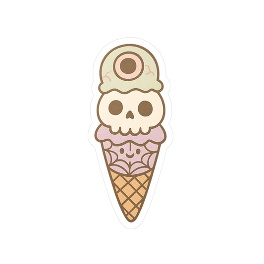 Creepy Ice Cream Kiss-Cut Vinyl Decals