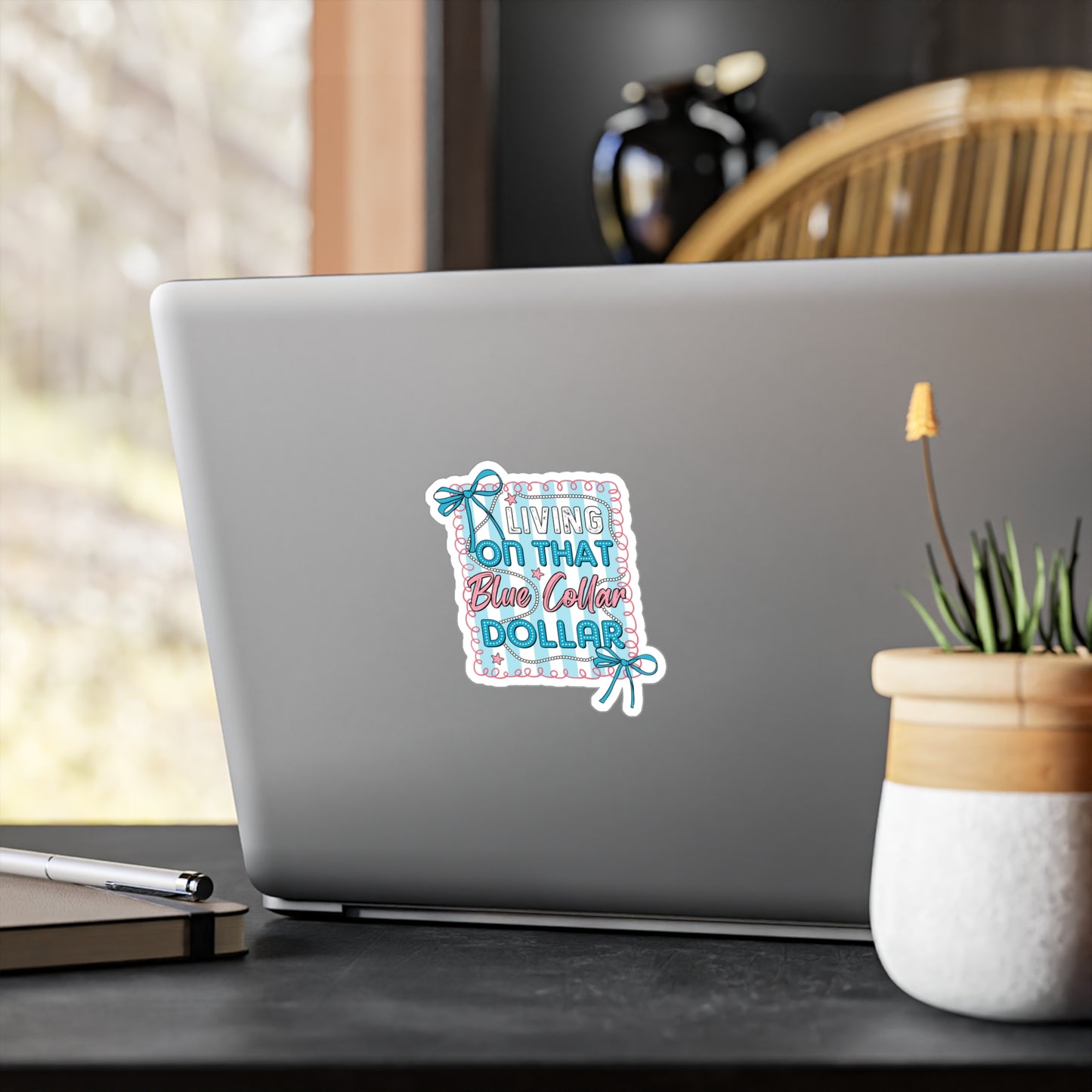 Blue Collar Dollar Kiss-Cut Vinyl Decals