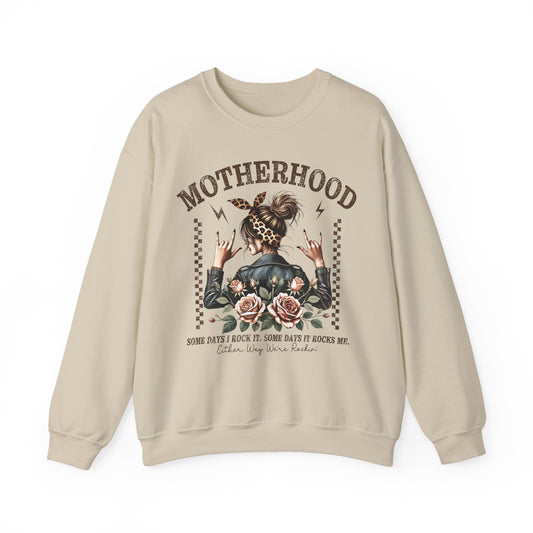 Motherhood Either Way Were Rockin Heavy Blend™ Crewneck Sweatshirt
