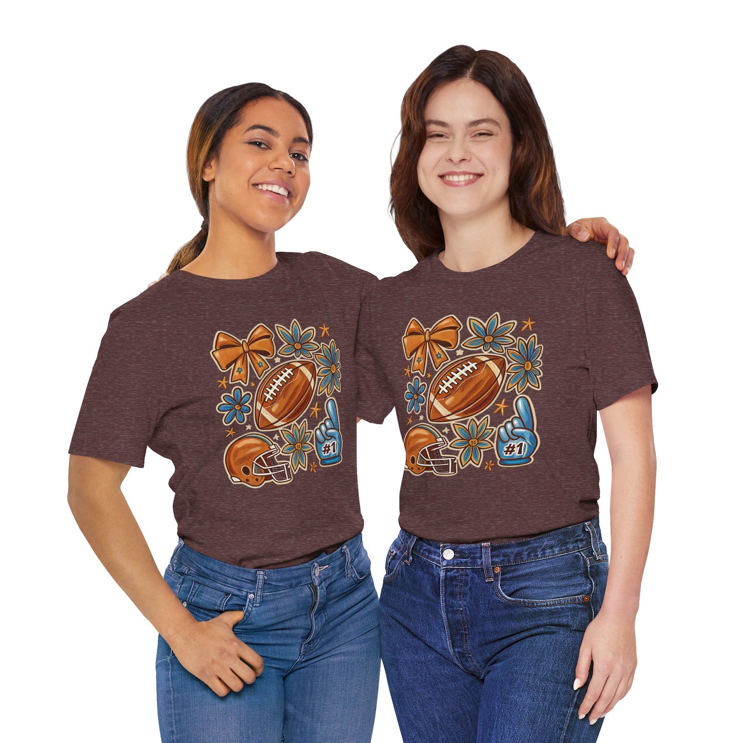 Fall Football Vibes Jersey Short Sleeve Tee