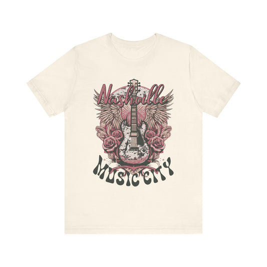 Nashville Music City Jersey Short Sleeve Tee