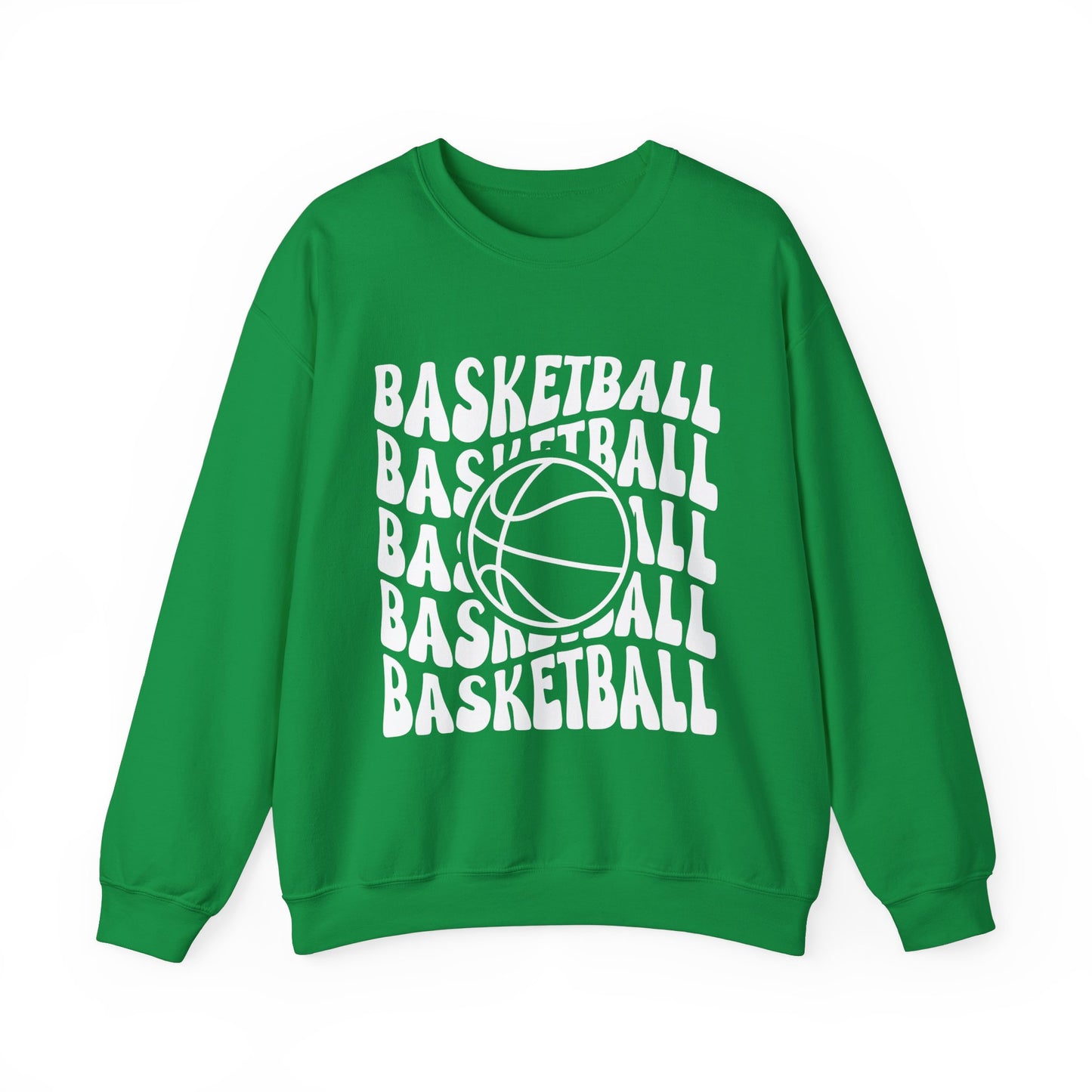 Retro Basketball Heavy Blend™ Crewneck Sweatshirt