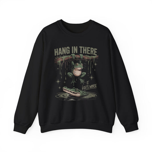 Hang In There Heavy Blend™ Crewneck Sweatshirt