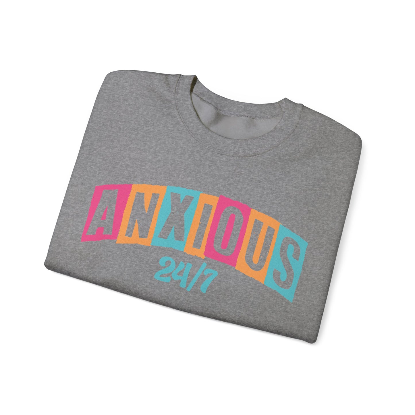 Anxious 24/7 Heavy Blend™ Crewneck Sweatshirt