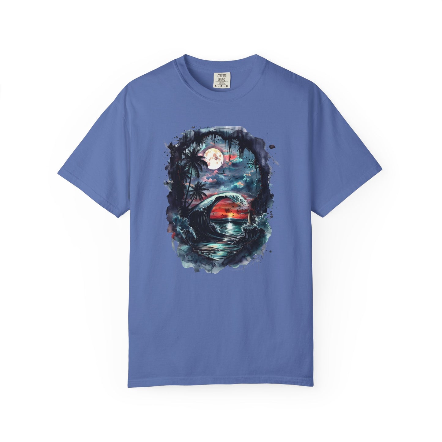 Gothic Summer Wave Garment-Dyed T-shirt