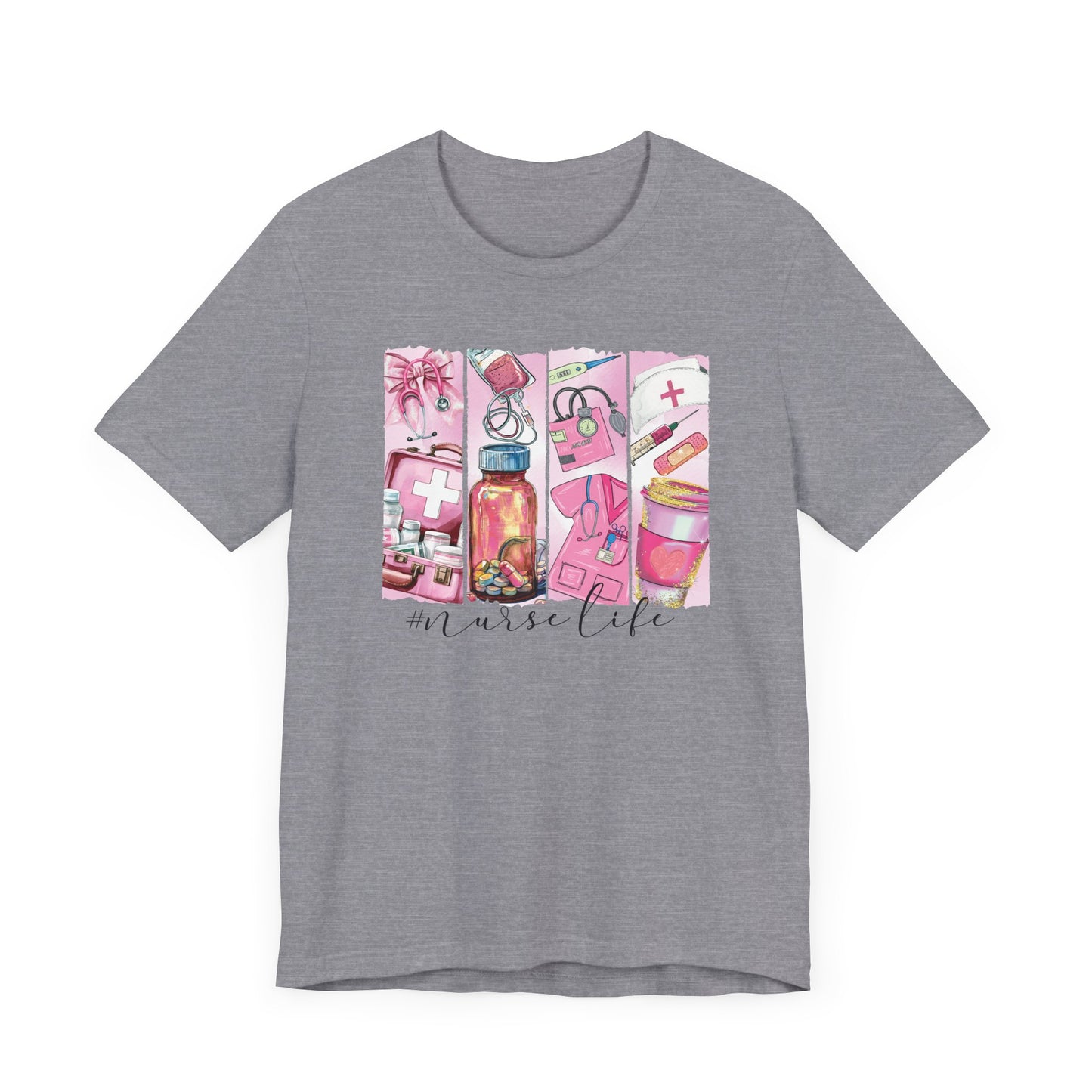 Nurse Life Brushstrokes Jersey Short Sleeve Tee