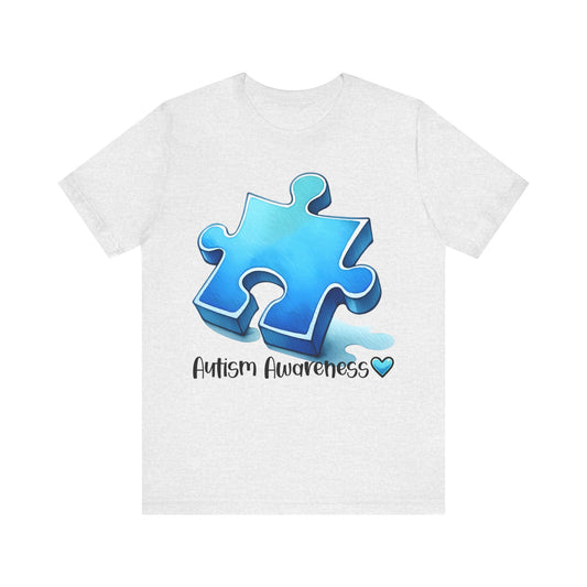 Puzzle Autism Awareness Jersey Short Sleeve Tee