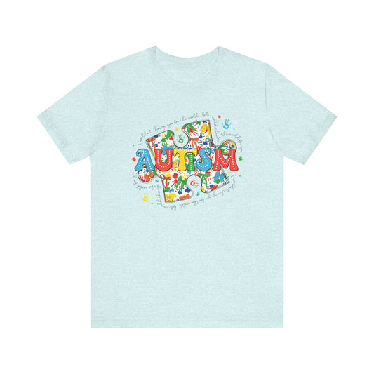 Autism Puzzle  Jersey Short Sleeve Tee