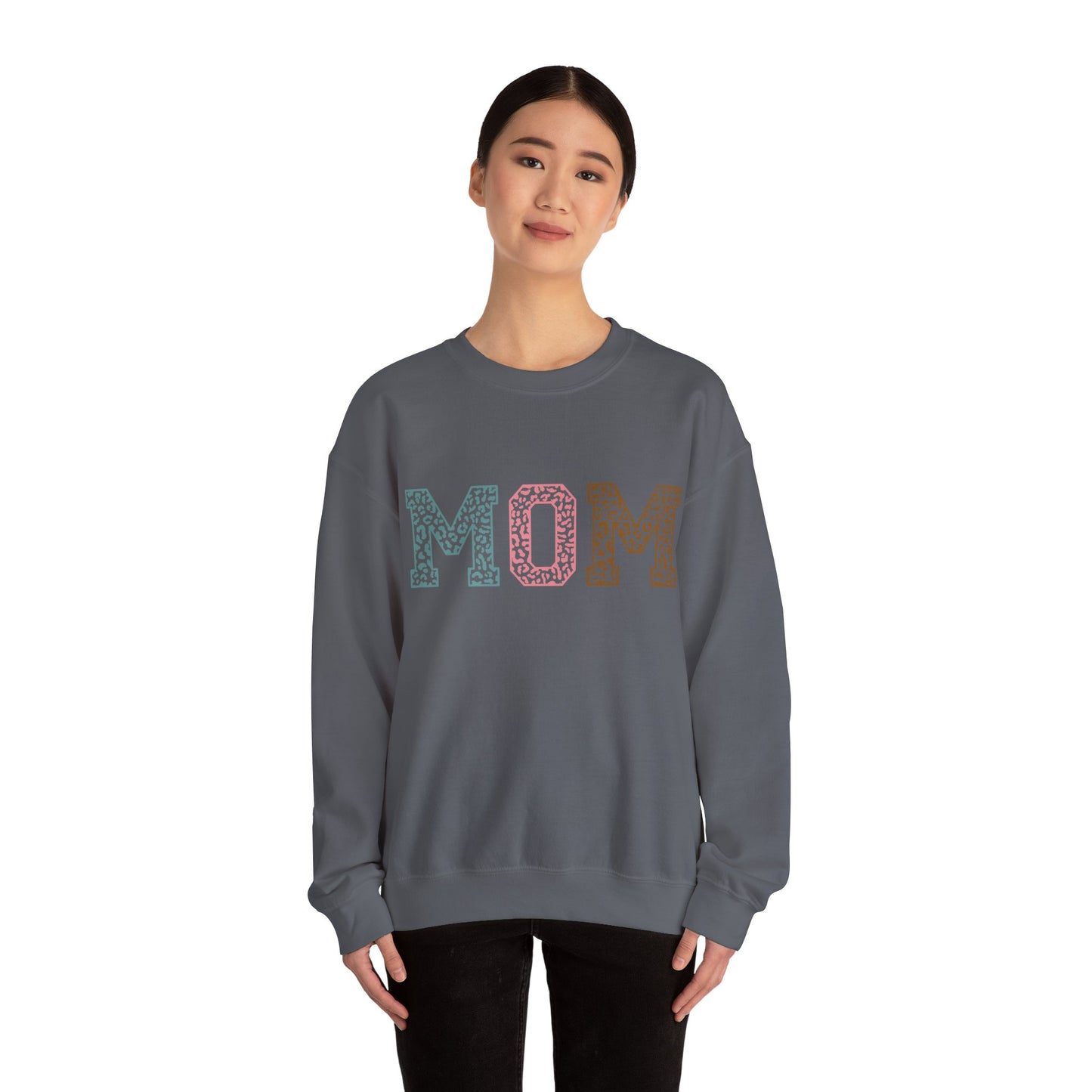 Leopard MOM Heavy Blend™ Crewneck Sweatshirt