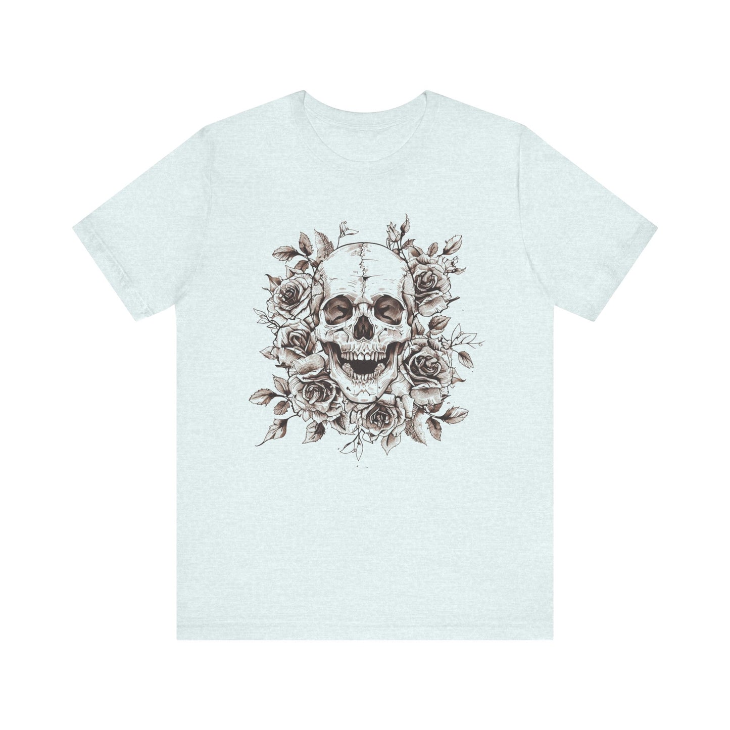 Rose Skull Jersey Short Sleeve Tee