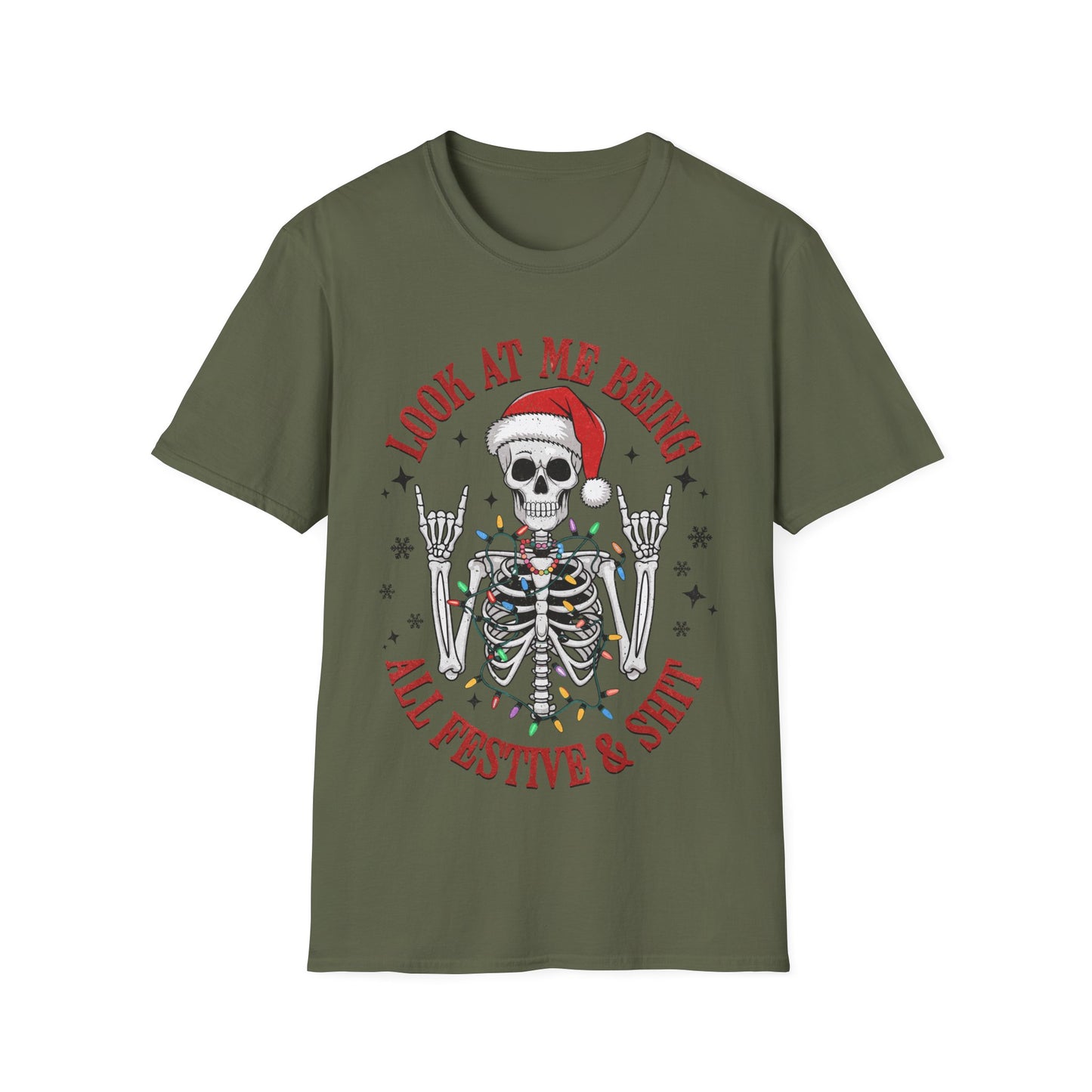 Festive Skellie Softstyle T-Shirt