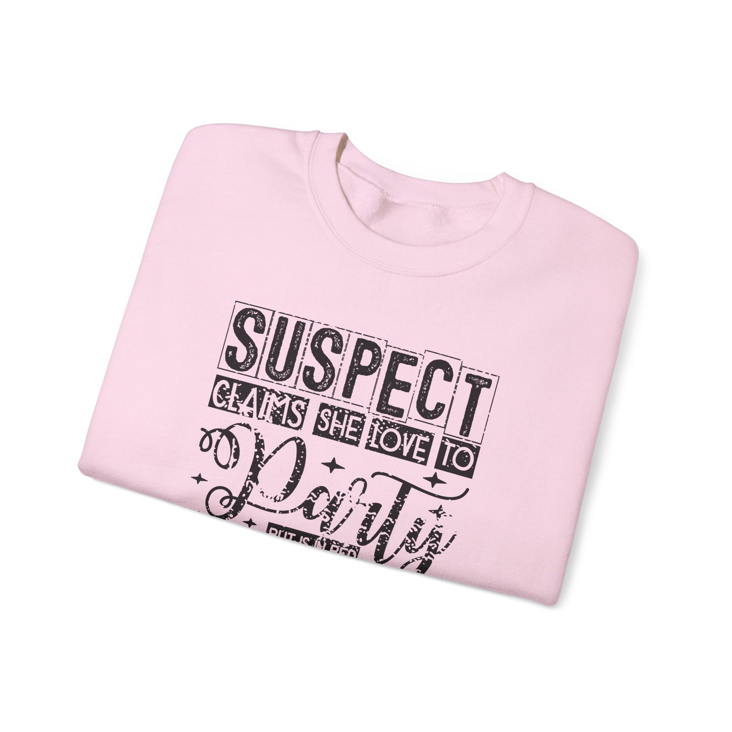 Suspect Claim To Love To Party Heavy Blend™ Crewneck Sweatshirt