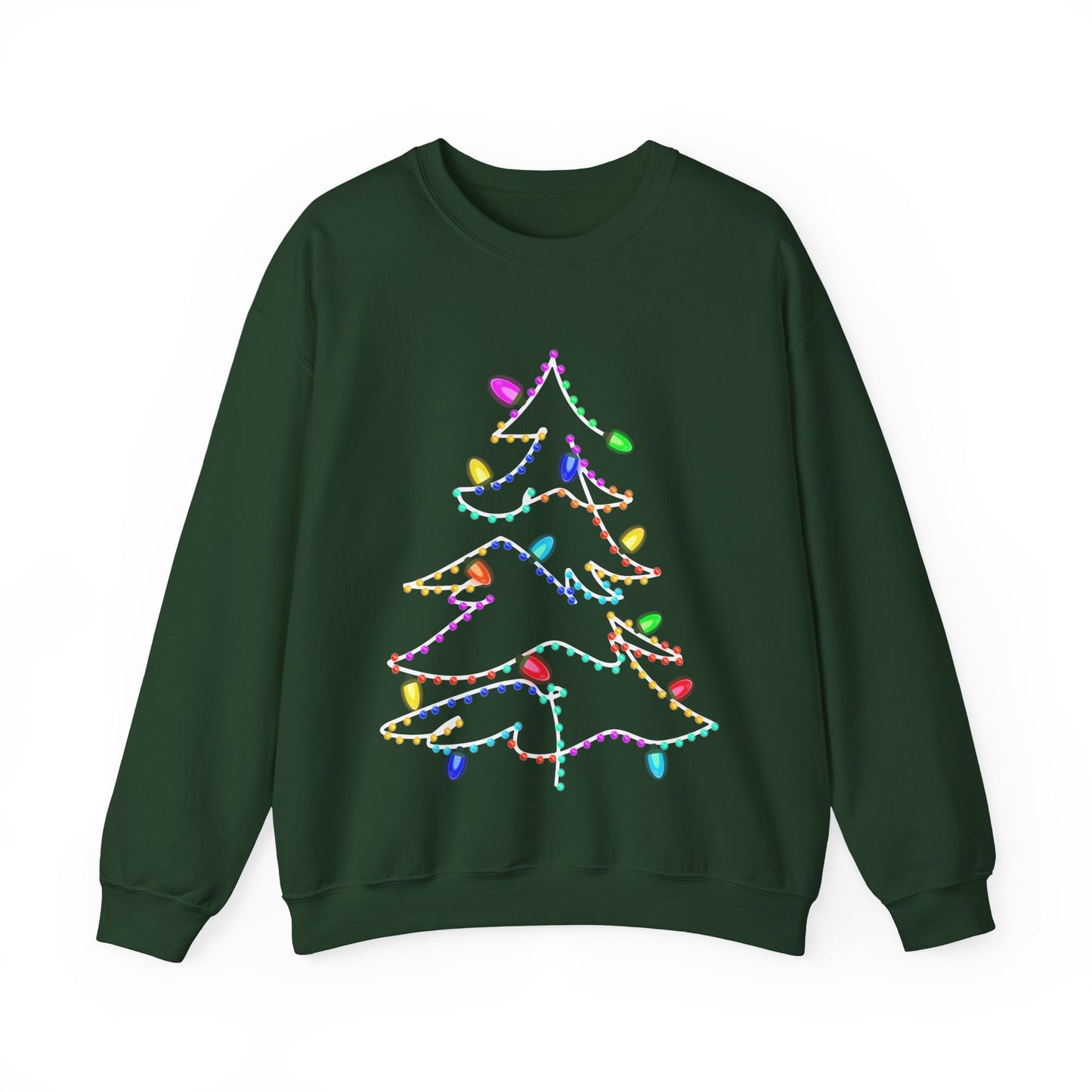 Lighted Christmas Tree  Heavy Blend™ Crewneck Sweatshirt