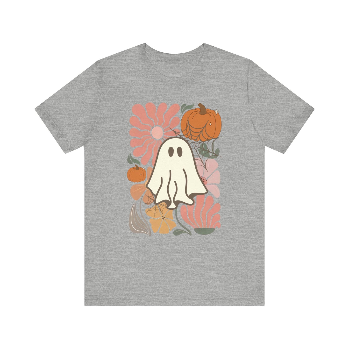 Boho Floral Ghost Jersey Short Sleeve Tee