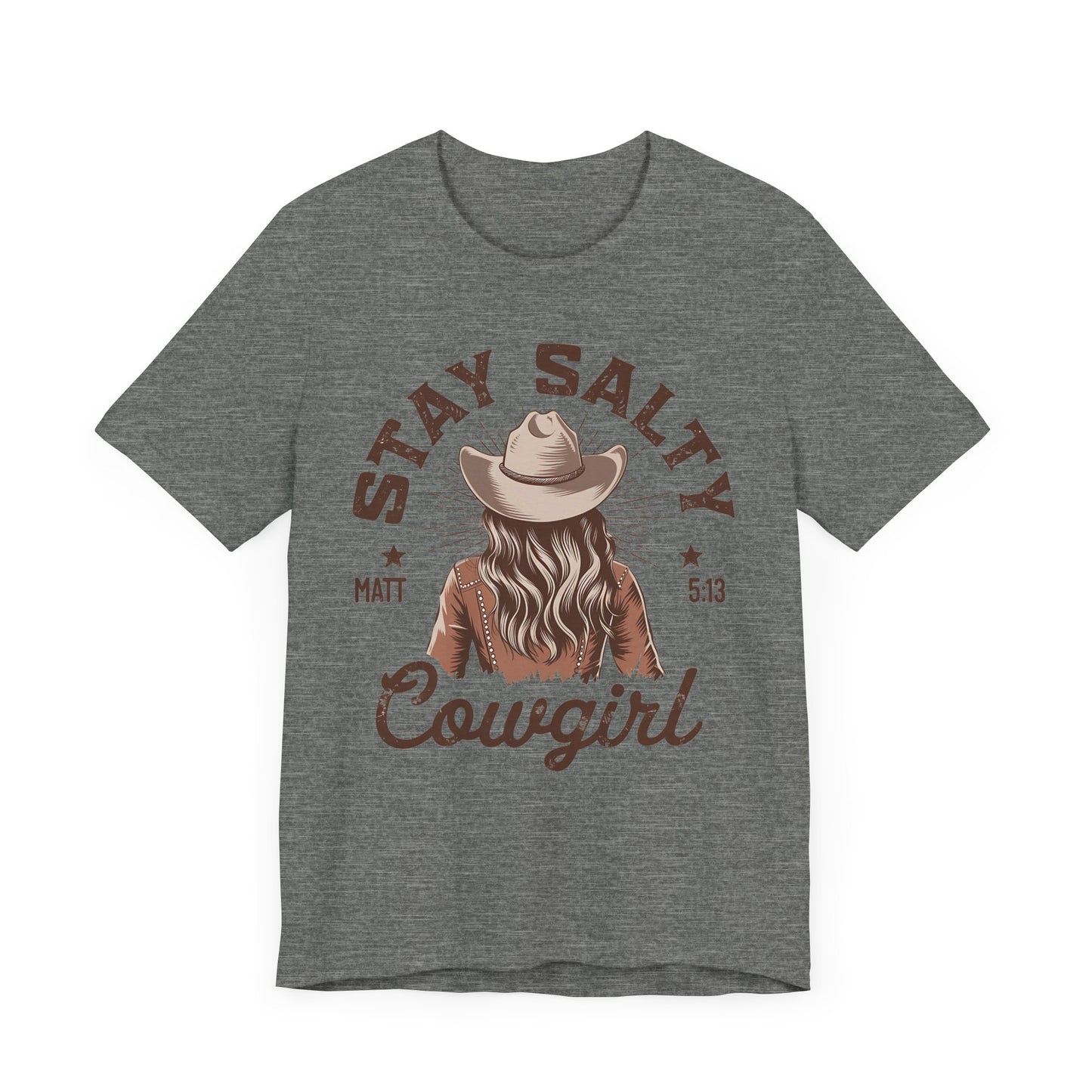Stay Salty Cowgirl Jersey Short Sleeve Tee