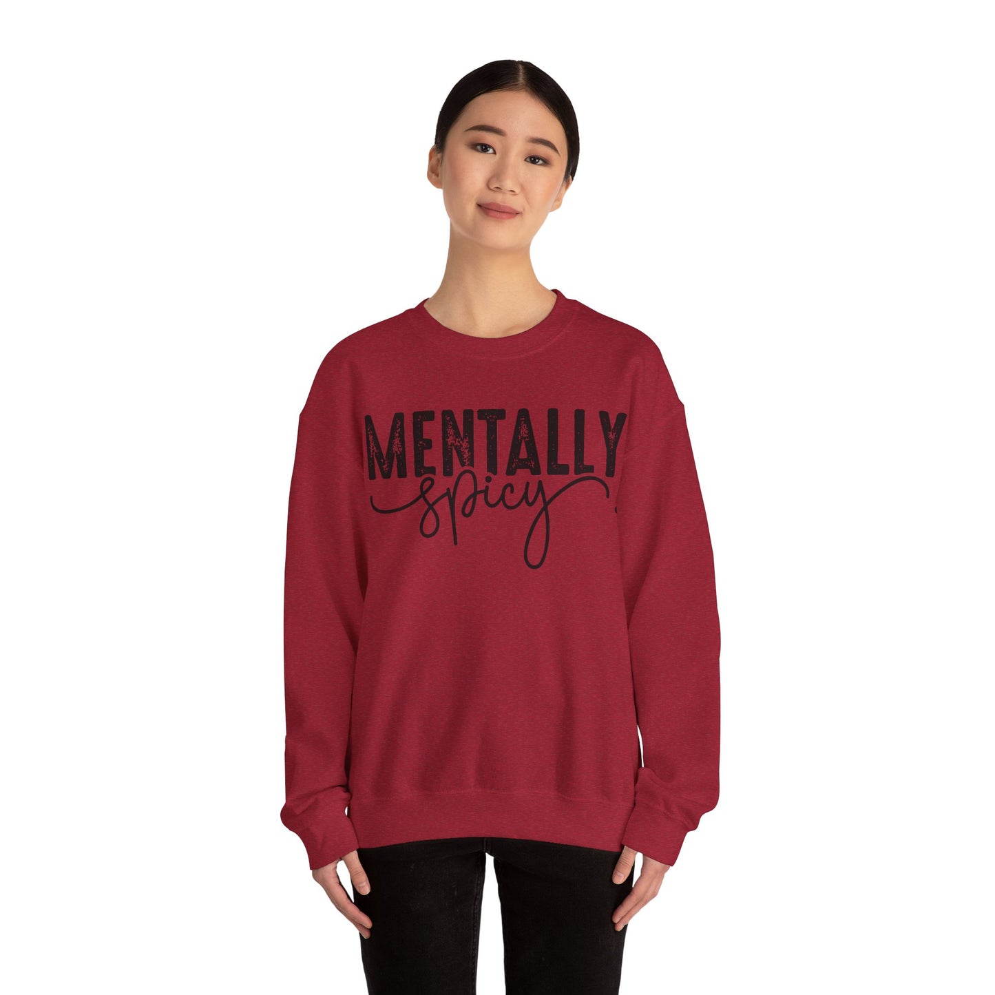 Mentally Spicy Heavy Blend™ Crewneck Sweatshirt