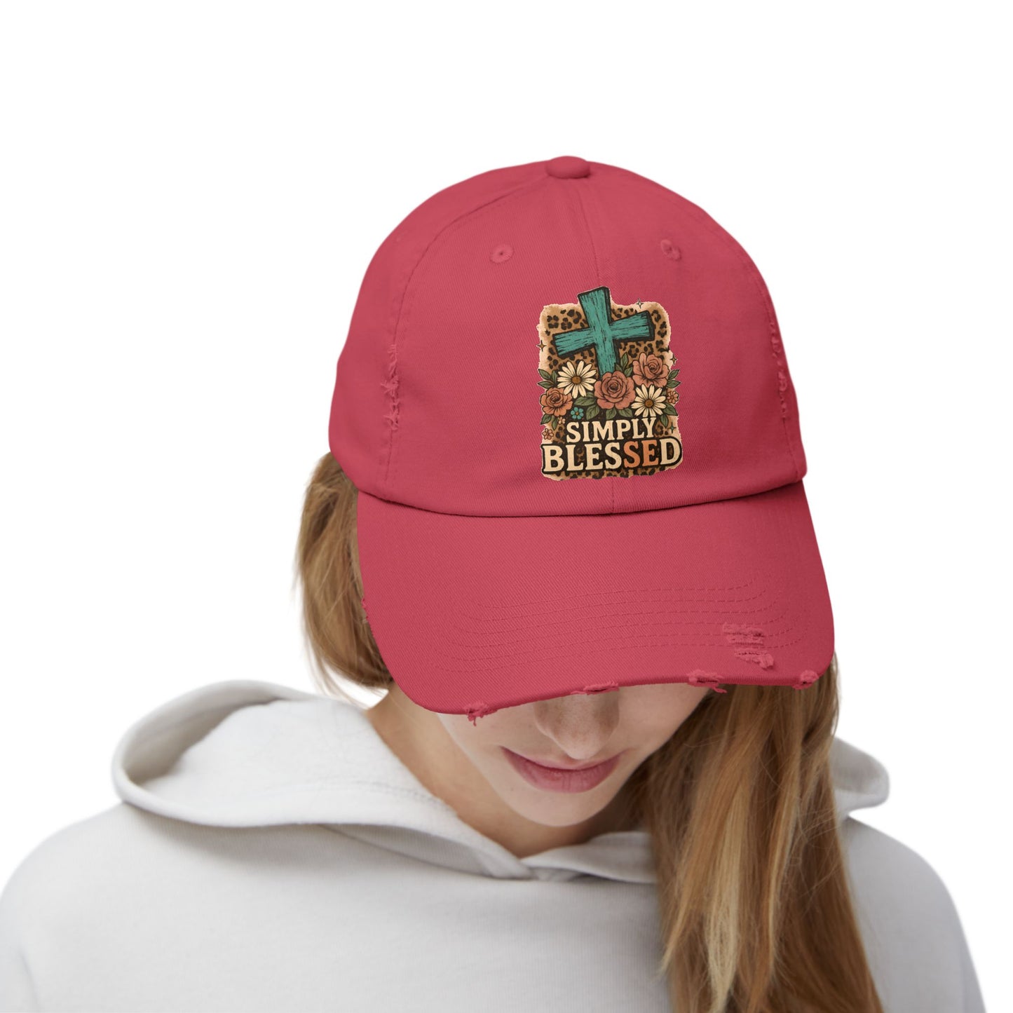 Simply Blessed Distressed Cap