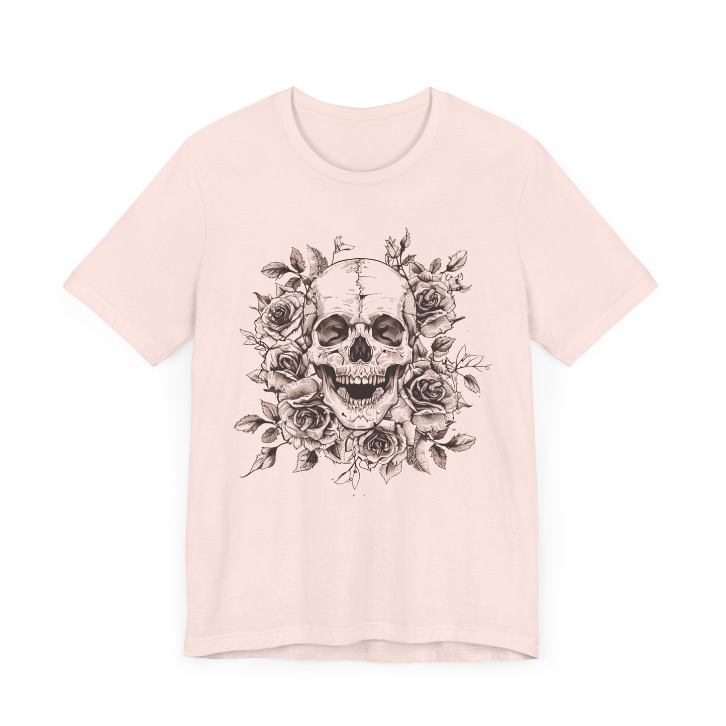Rose Skull Jersey Short Sleeve Tee