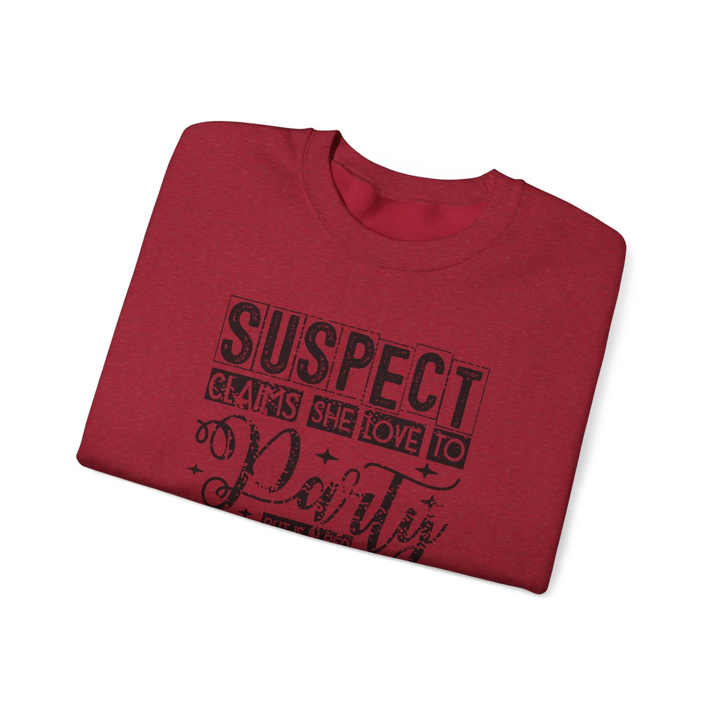 Suspect Claim To Love To Party Heavy Blend™ Crewneck Sweatshirt