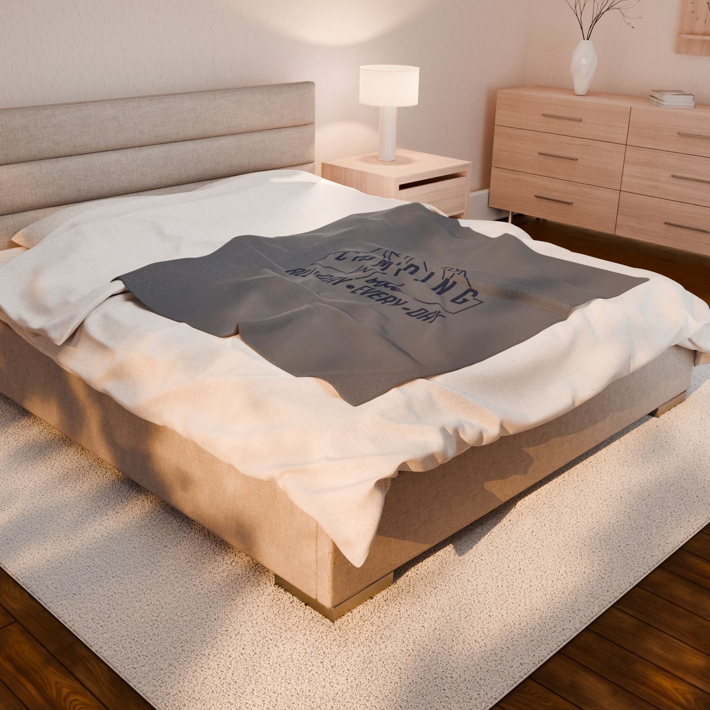 Camping Mode Velveteen Plush Blanket