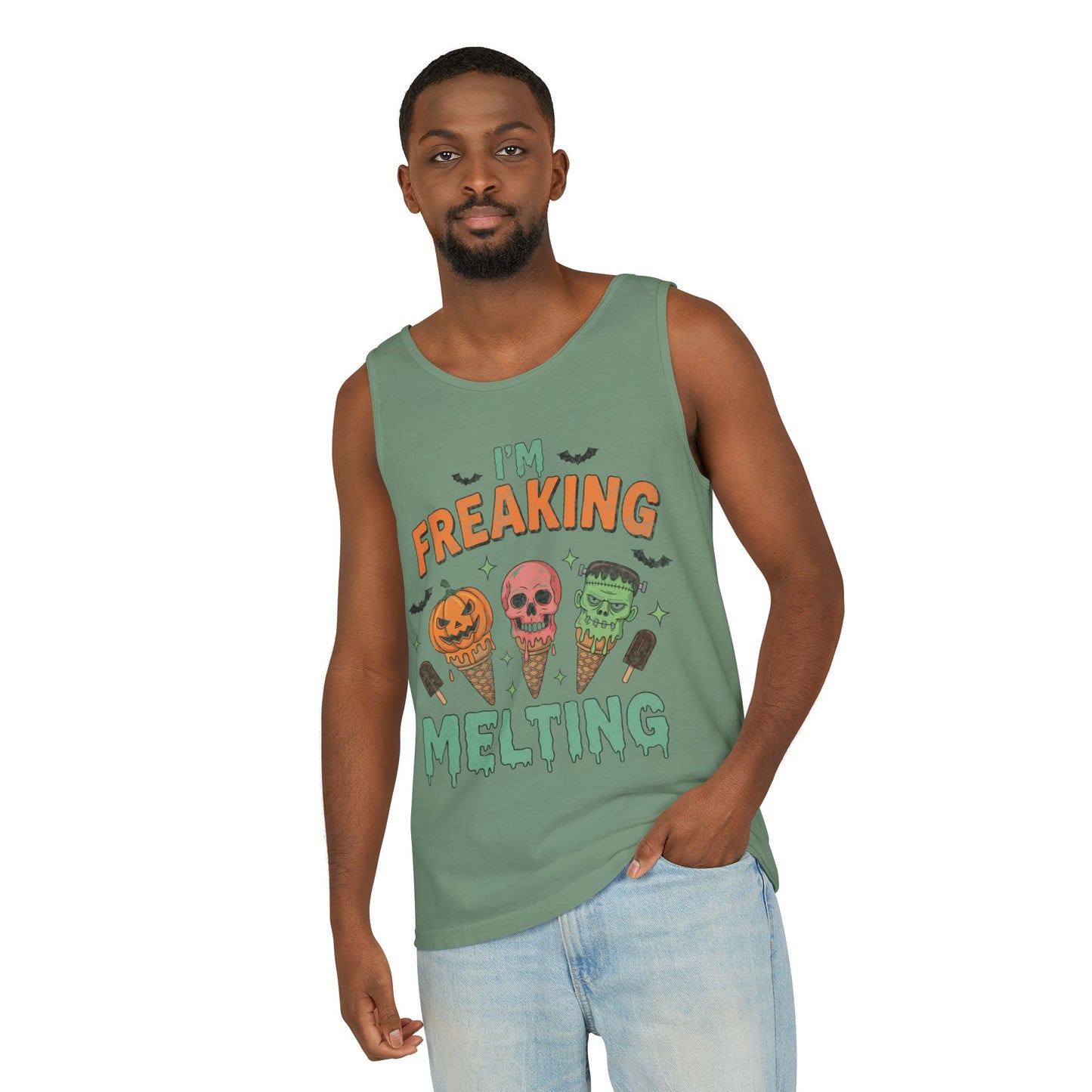 Im Freaking Melting Garment-Dyed Tank Top
