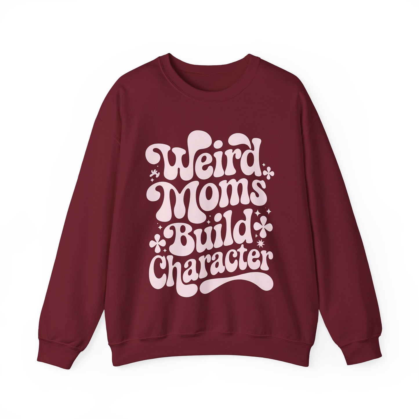 Weird Moms Build Character Heavy Blend™ Crewneck Sweatshirt