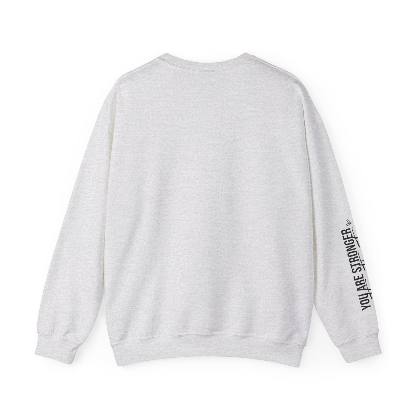 Mama Stronger Than The Storm Sleeve Heavy Blend™ Crewneck Sweatshirt