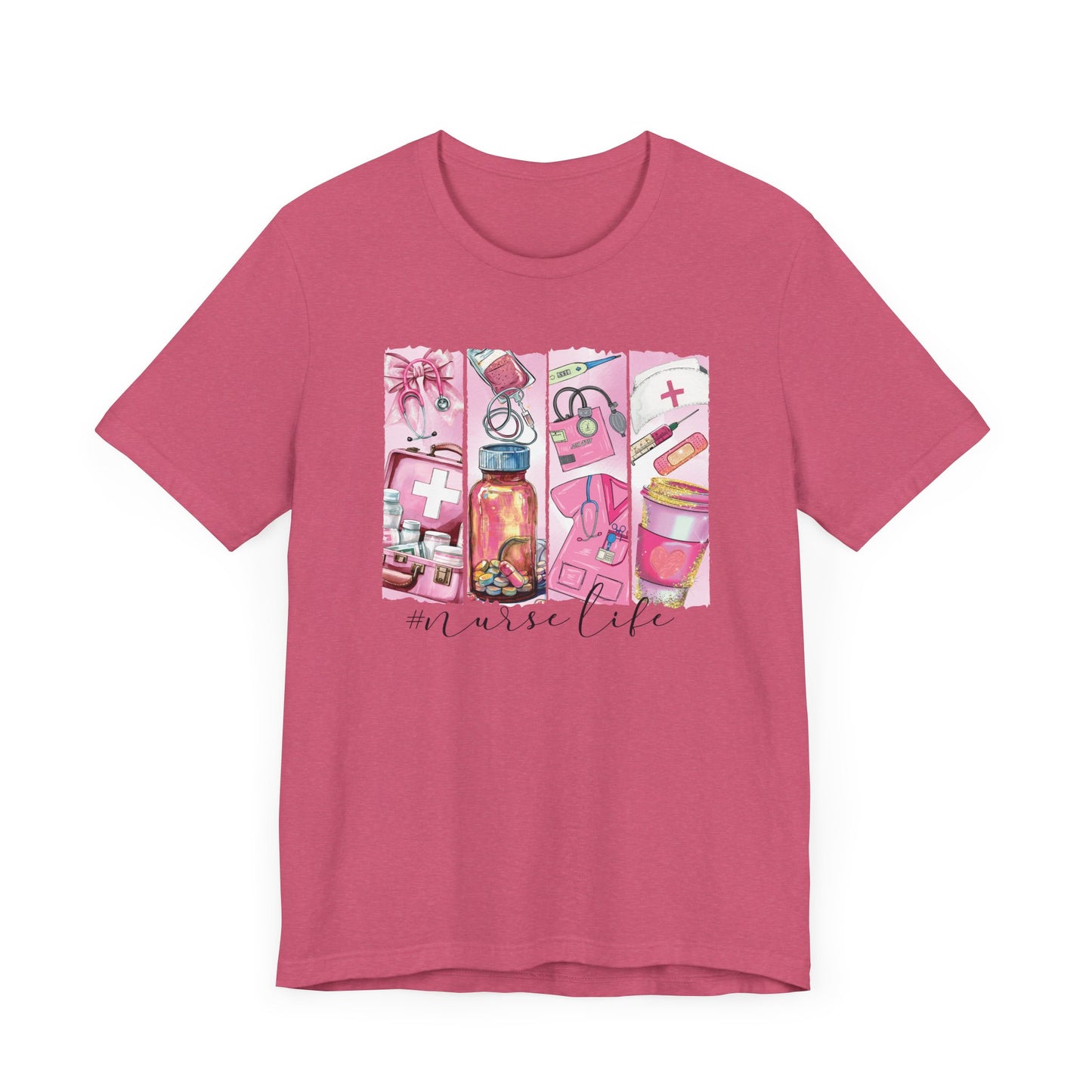 Nurse Life Brushstrokes Jersey Short Sleeve Tee