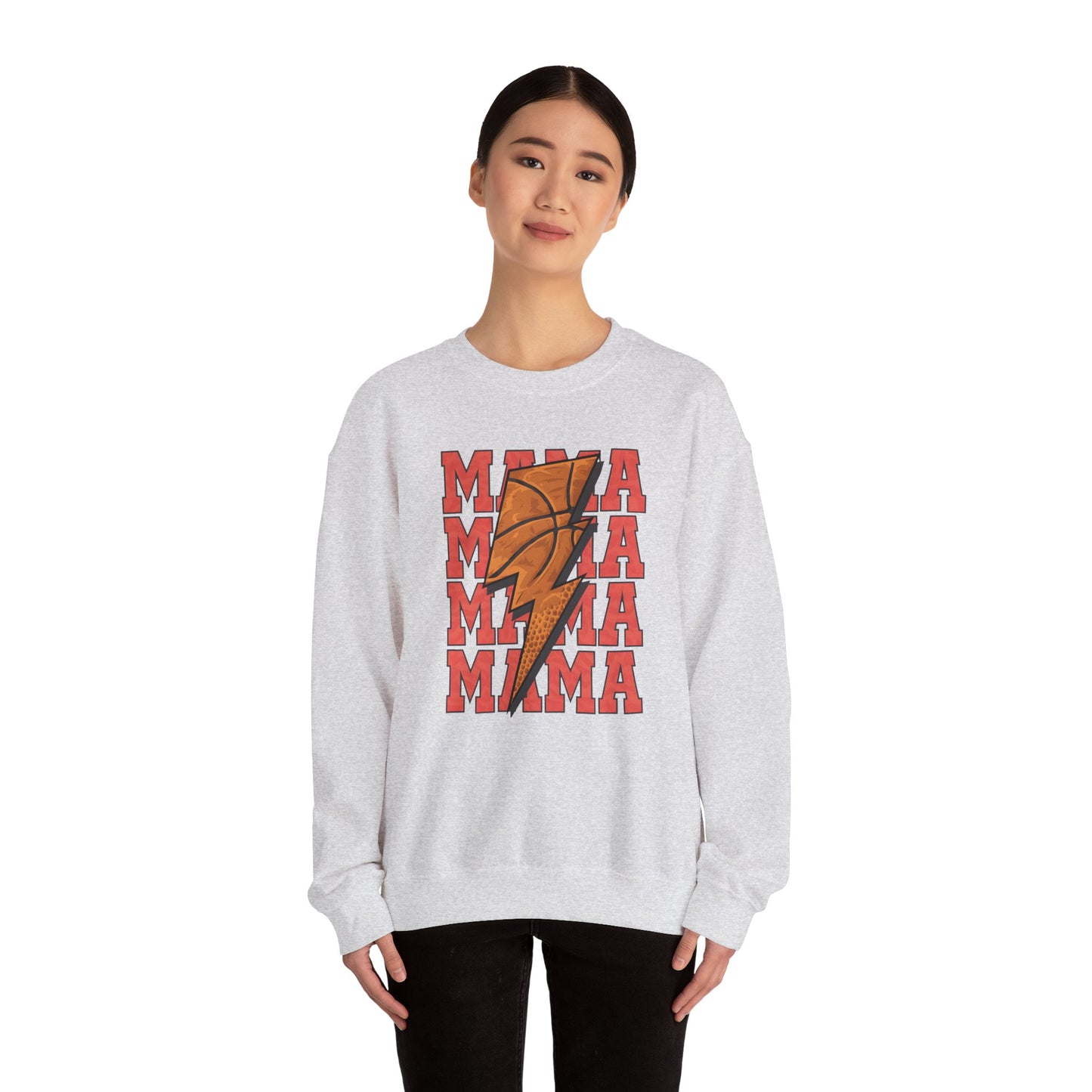 Stacked Basketball Mama Heavy Blend™ Crewneck Sweatshirt