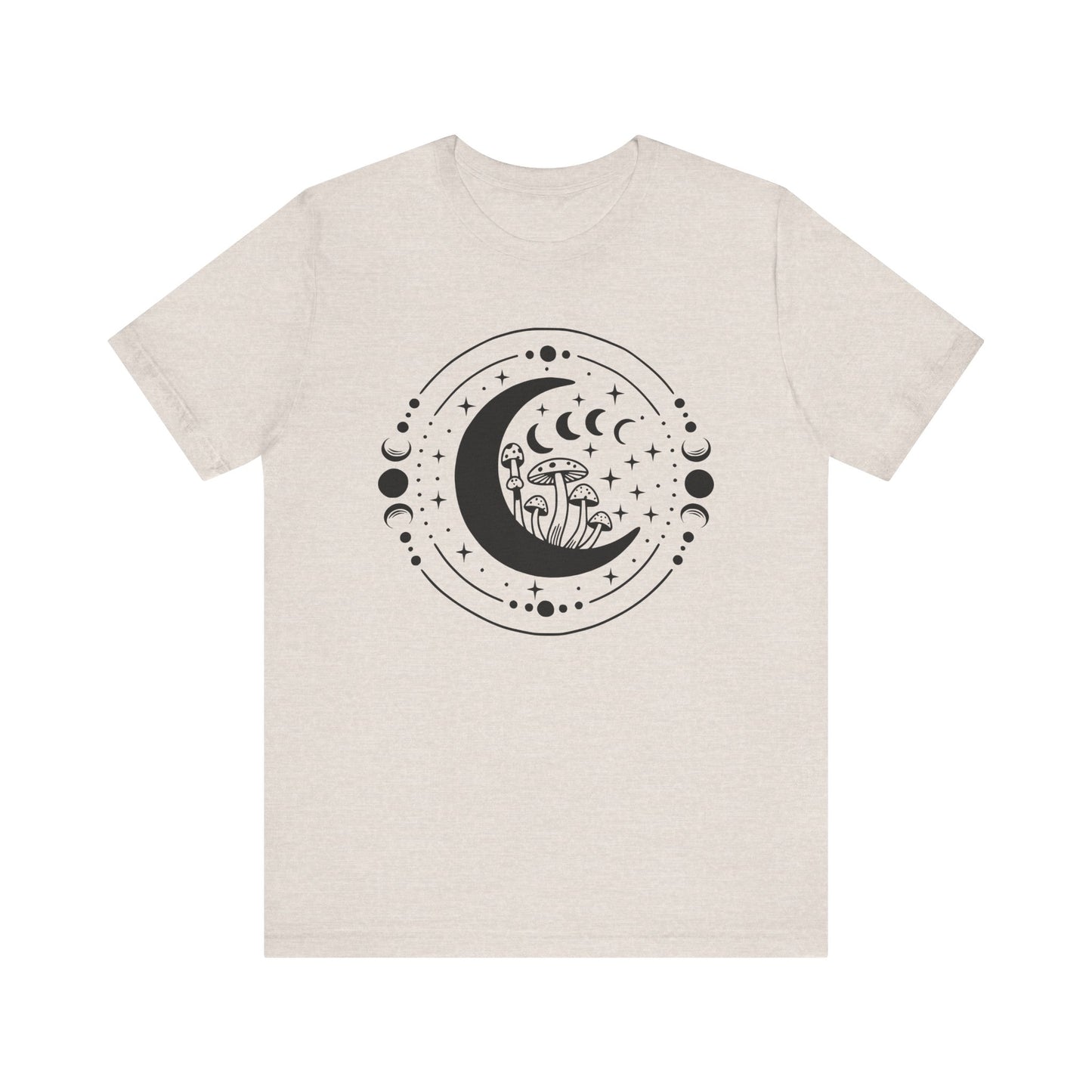Moon and Mushroom Jersey Short Sleeve Tee