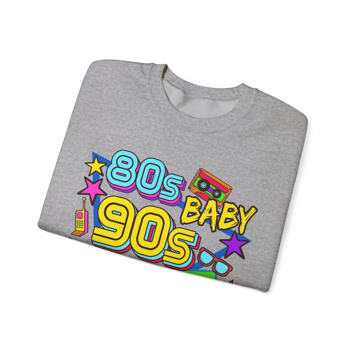 80s Baby 90s Made Me Heavy Blend™ Crewneck Sweatshirt