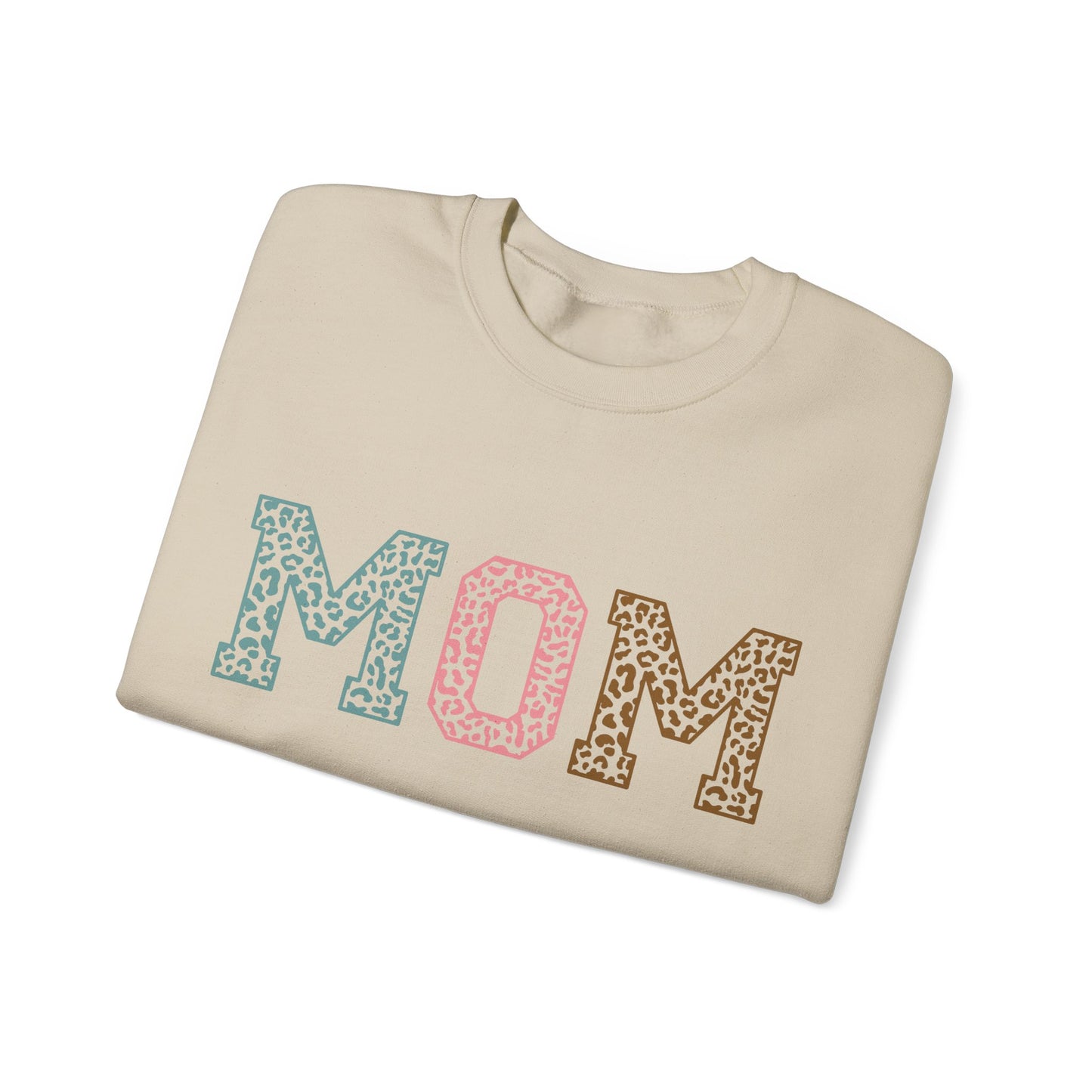 Leopard MOM Heavy Blend™ Crewneck Sweatshirt