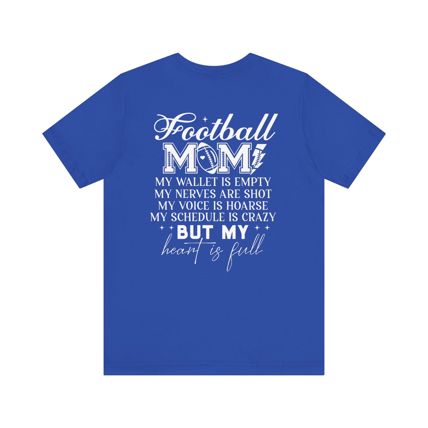 Football Mom F/B Jersey Short Sleeve Tee