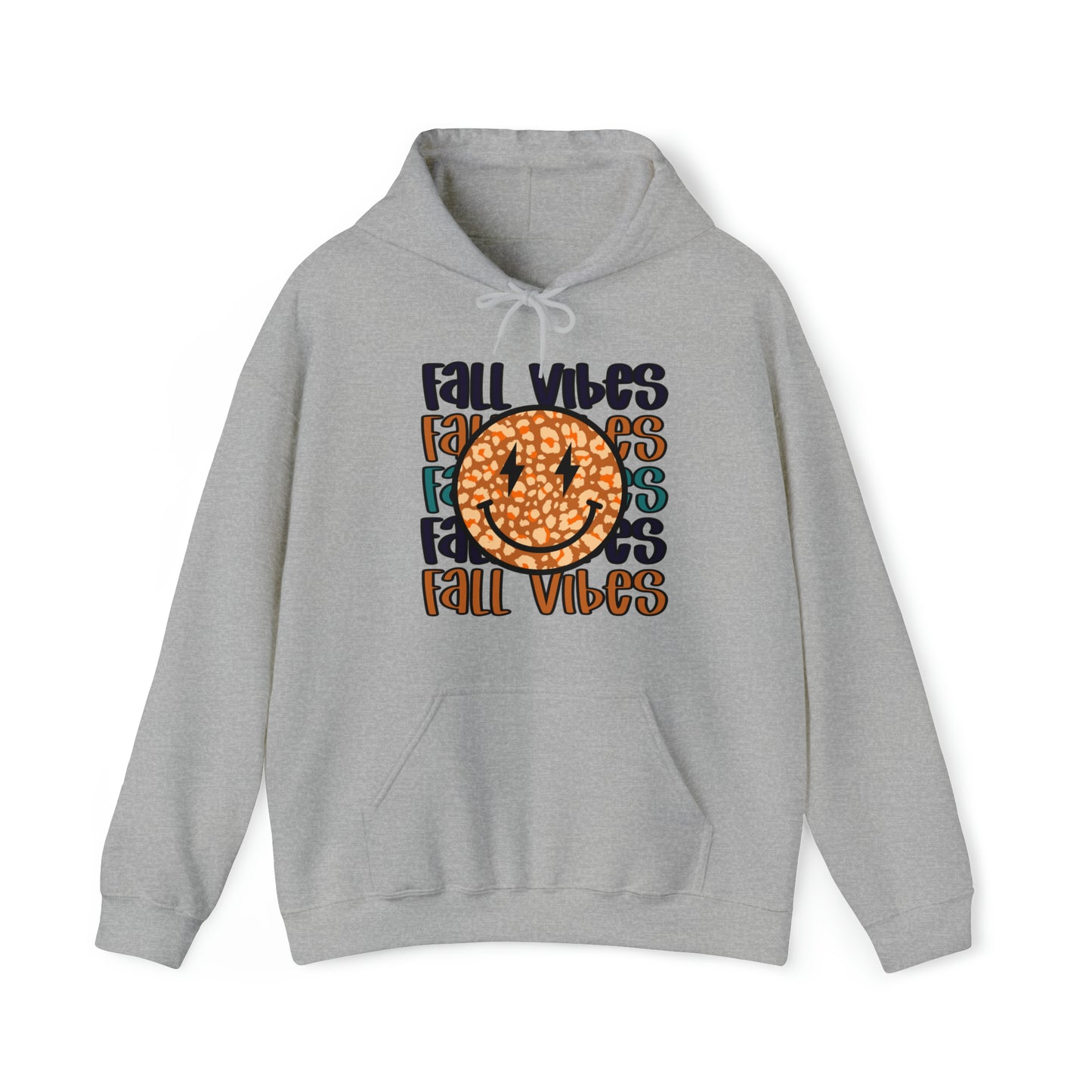 Fall Vibes Smile Heavy Blend™ Hooded Sweatshirt