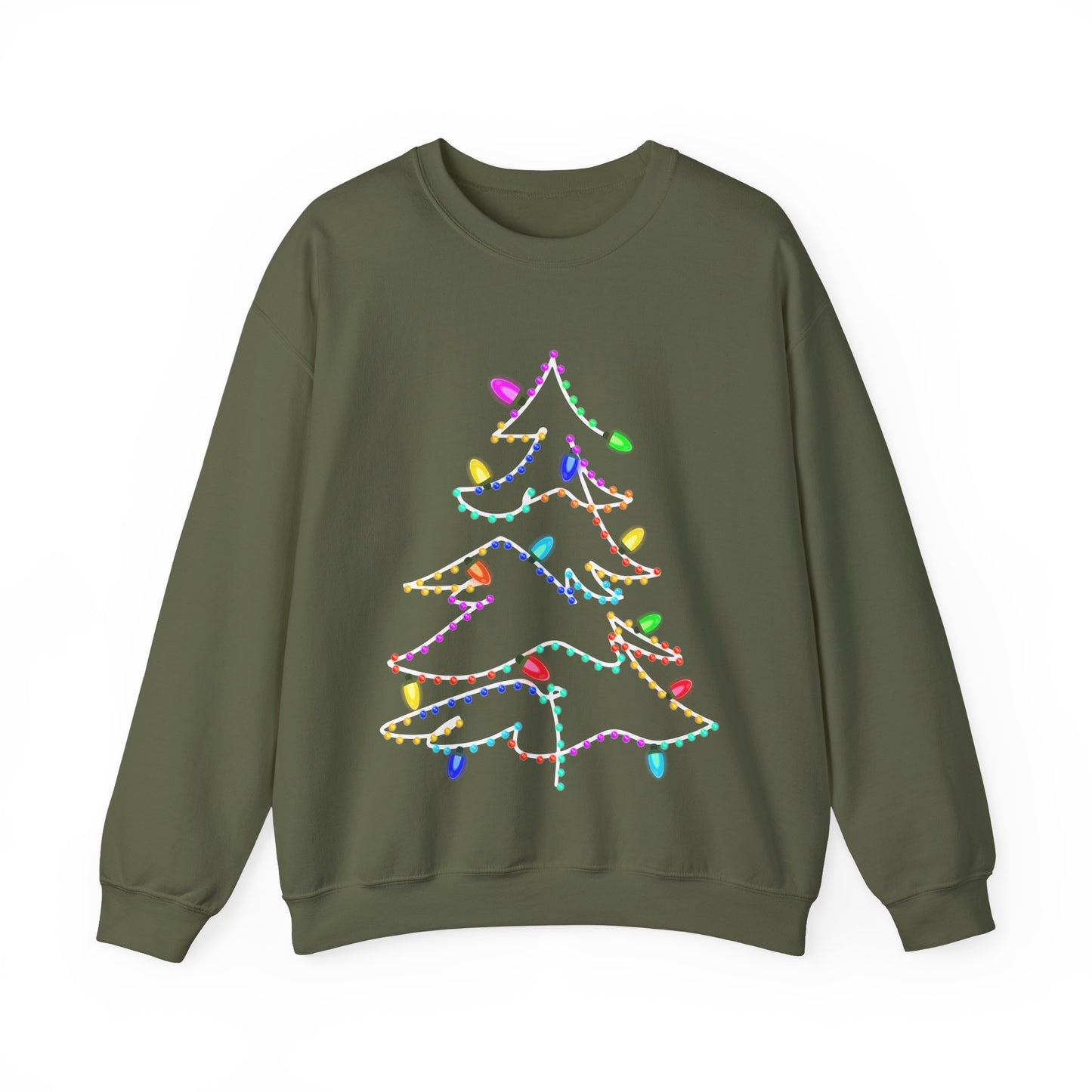Lighted Christmas Tree  Heavy Blend™ Crewneck Sweatshirt