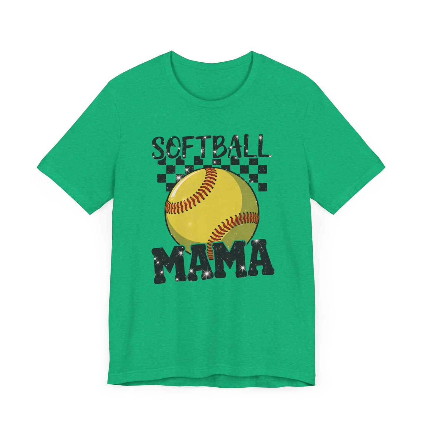 Sparkle Softball Mama Jersey Short Sleeve Tee