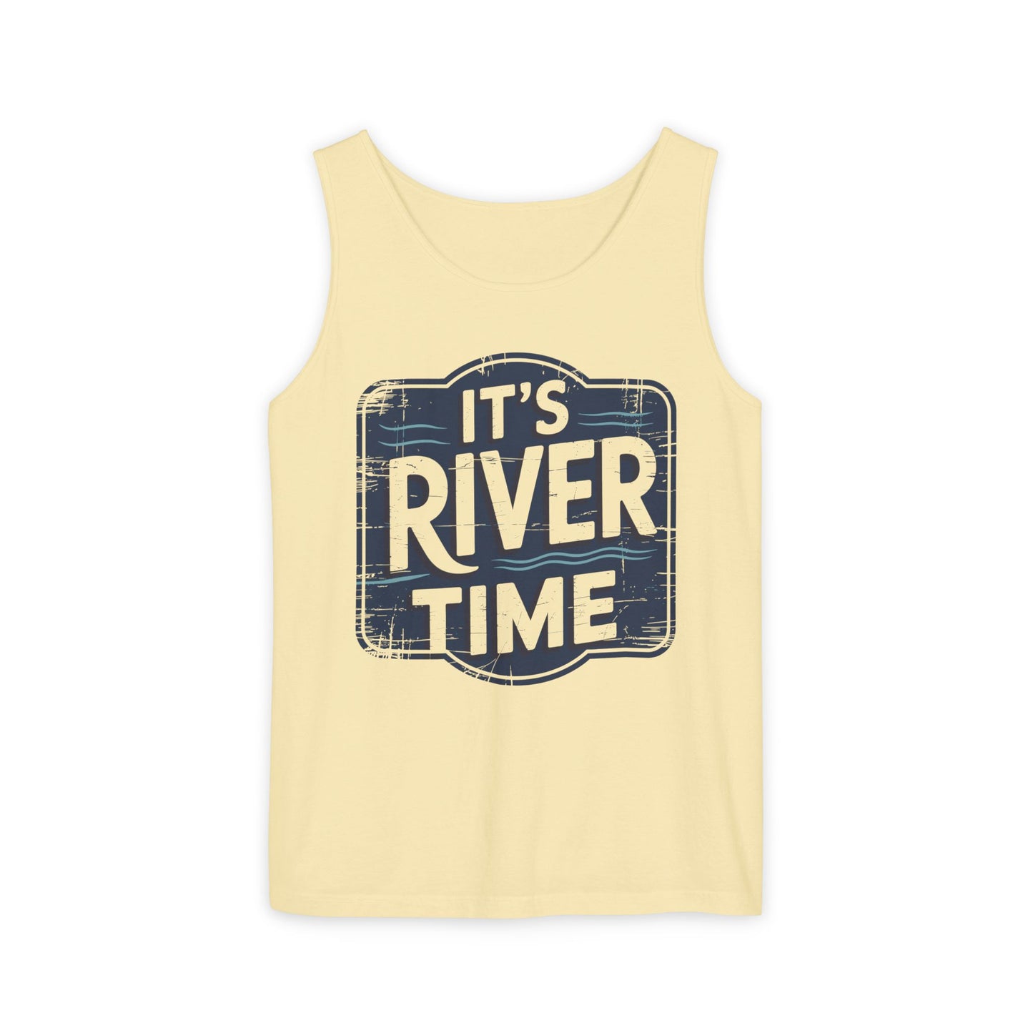 It’s River Time Garment-Dyed Tank Top