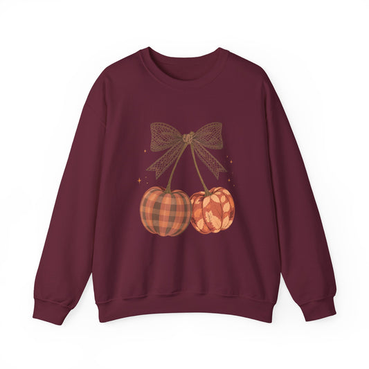 Preppy Cherry Pumpkins Heavy Blend™ Crewneck Sweatshirt