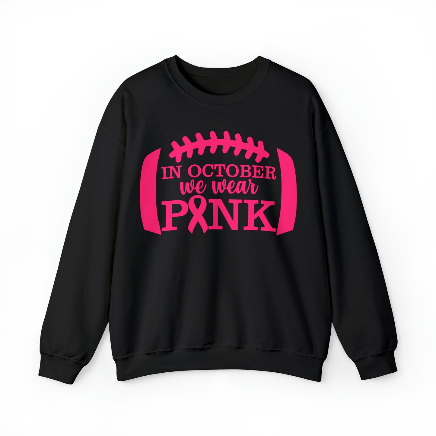 Football We Wear Pink  Heavy Blend™ Crewneck Sweatshirt